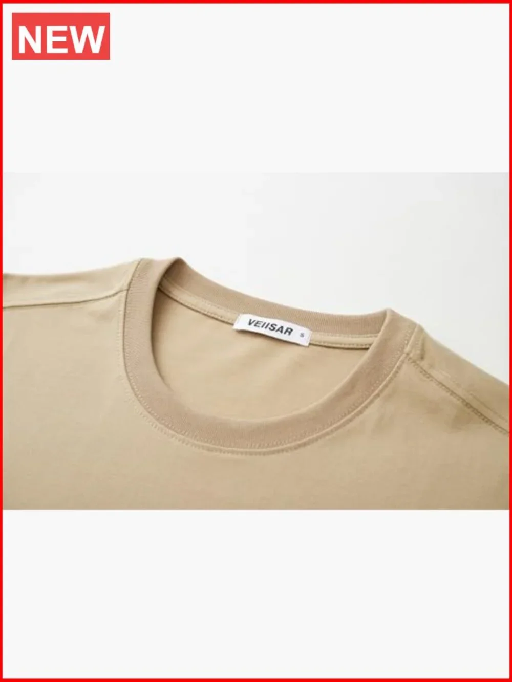 Men's Heavy Weight Crew Neck T-Shirt 100% Cotton Pre Shrunk Tee - Picture 4 of 6